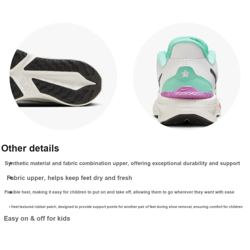 Nike Star Runner 4 Abrasion Resistant Low Top Kids' Running Shoes White Unisex-2