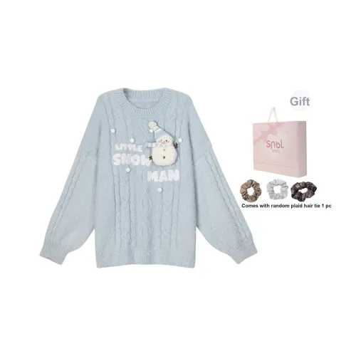 Snbl Синий Свитер Женские Свитеры