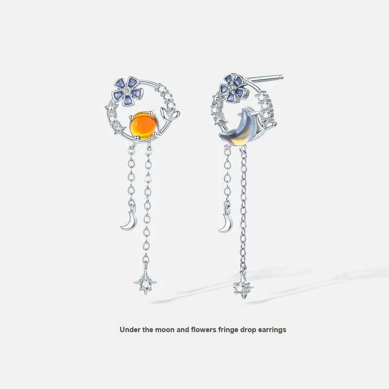Diamond International 925 Sterling Silver Earrings Women's-1