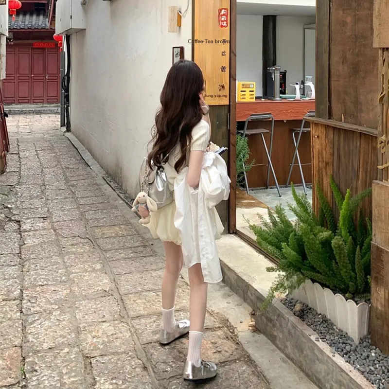 XIAOJUCHUANLI Skirt Set Women's-3