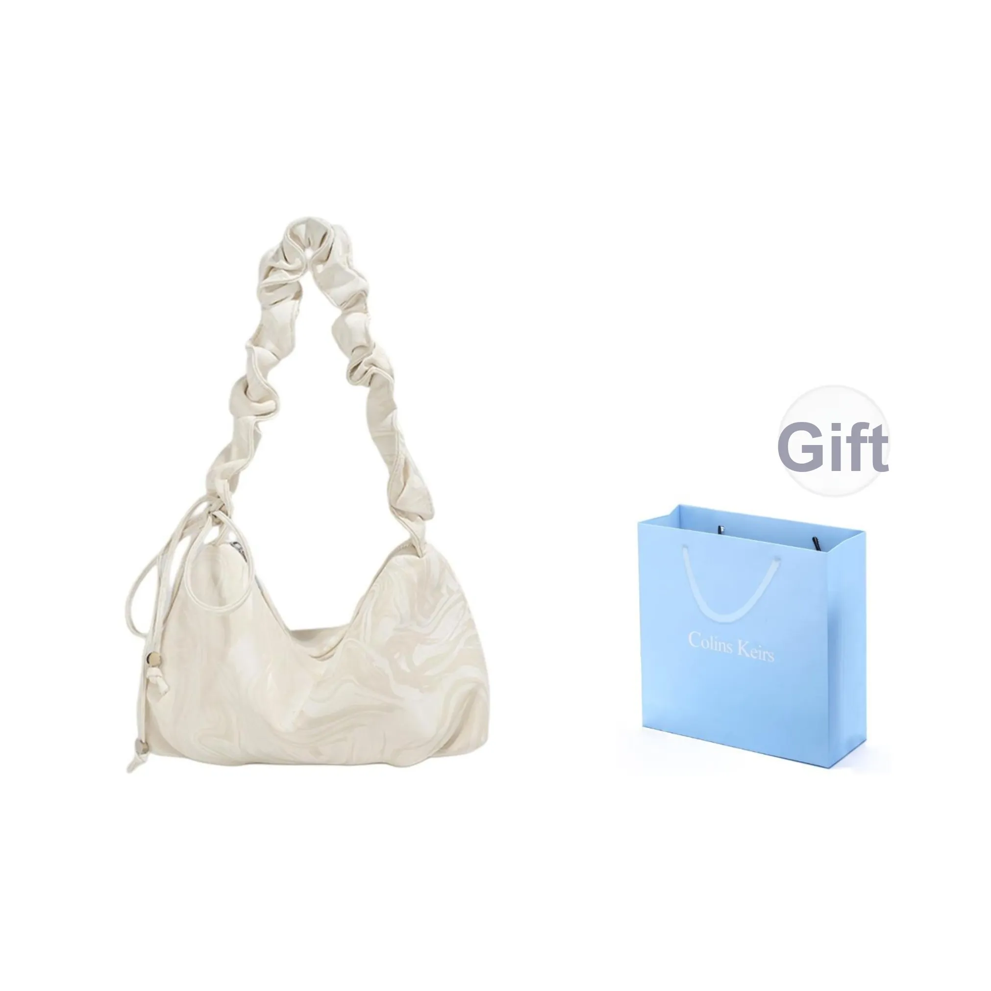 COLINS KEIRS Синтетическая кожа Минималистский стиль Бизнес Коммутирование Сумка через плечо Сумка на плечо Обычный Женская Белая