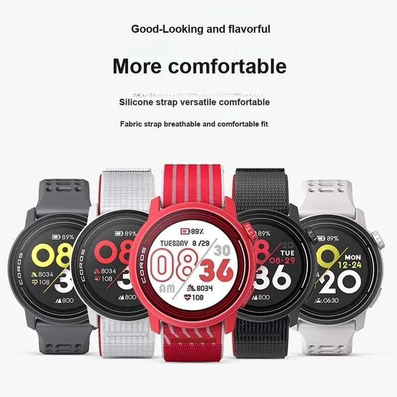Yu Qing COROS PACE3 PACE2 Silicone APEX2 PRO Sports 46/42mm COROS Compatibility Watch Band 11cm Silicone Material-2