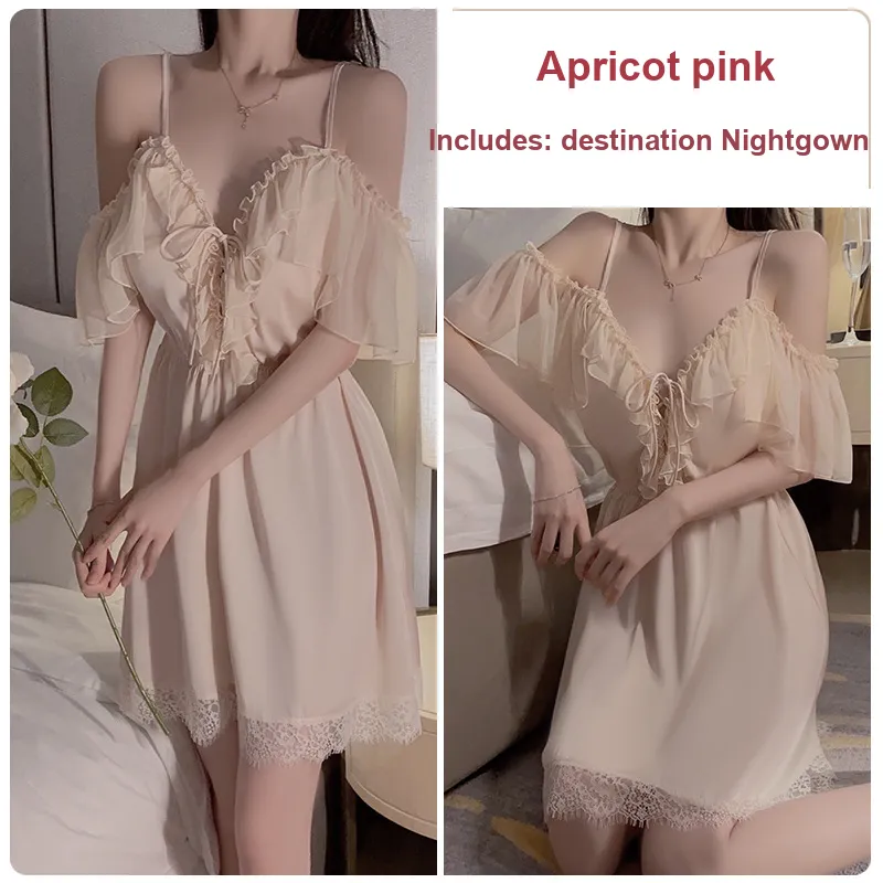 OEING Nightgown Women's Gift Box Set Apricot Pink-2
