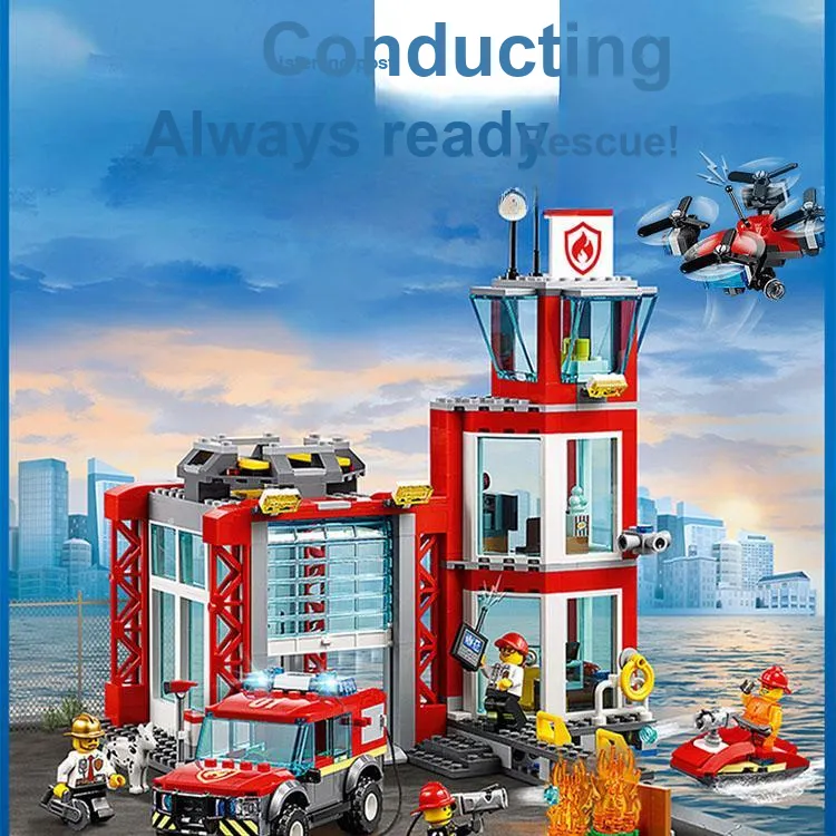 LEGO City Collection City Fire Department Building Blocks 0 300pcs 60215-2