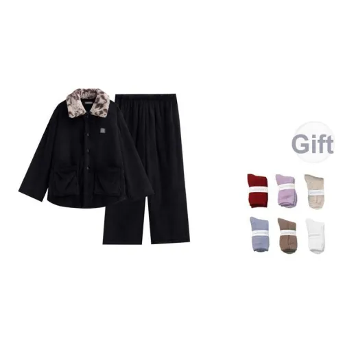 Same Language Пижамный комплект Мужской Wet Feather Black · Леопардовый принт