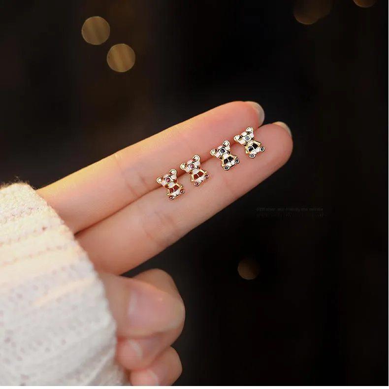 MONI JEWELLERY S999 Fine Silver Stud Earrings Women's-1