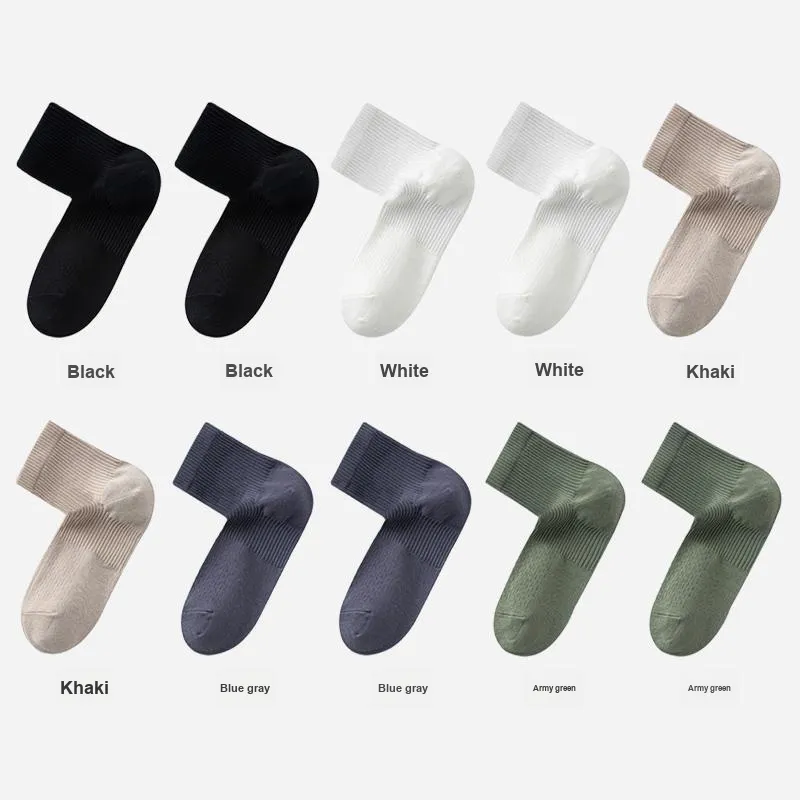 H YXIANG Mid Calf Socks Men's Combo Set-23