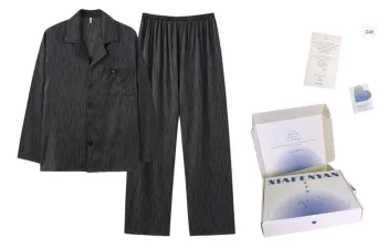 XIAFENYAN Pajama Gift Box Men's Dark Gray