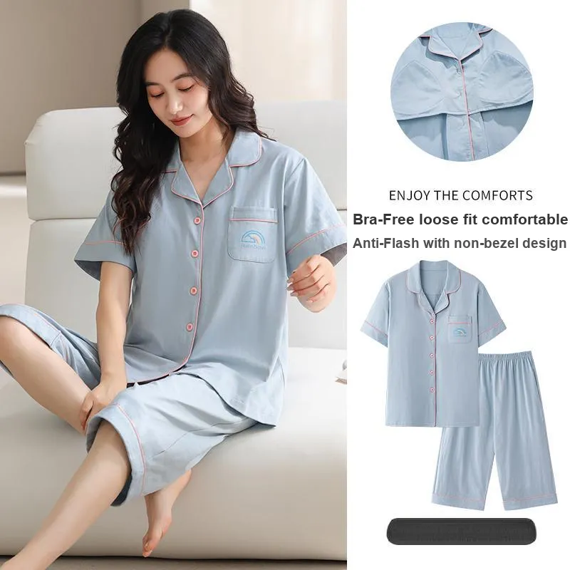 MADALLO Pajama Set Women's Sky Blue-1
