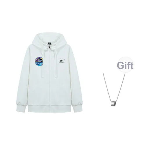 Mizuno Белый С ожерельем Унисекс Свитшоты