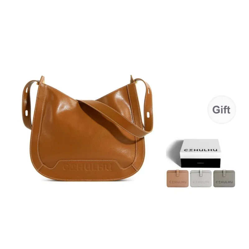Cthulhu Cow Leather Vintage Patchwork Tote Bag Shoulder Bag Large Size Women's Brown-4