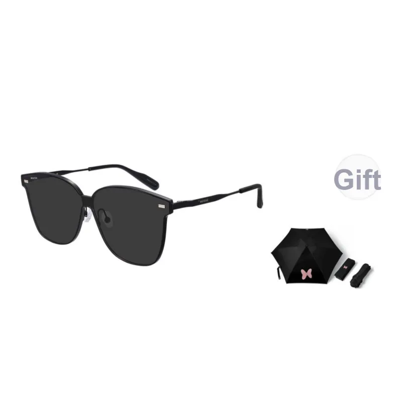 MUJOSH Astral Series Plate Frame Titanium Square Driving Sun Protection Versatile Sunglasses Unisex-0