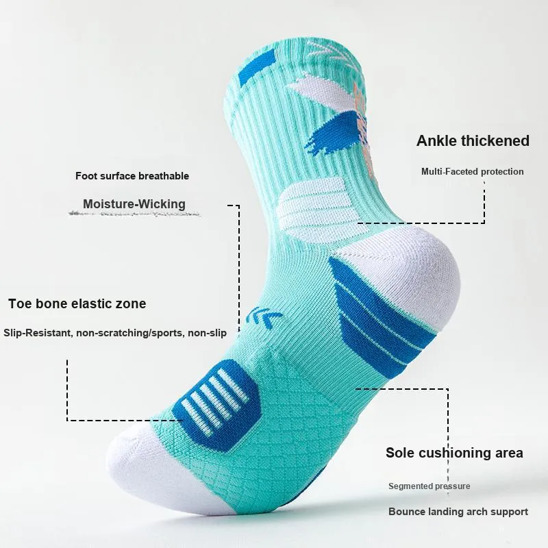 JIAZINI Basketball Socks Men's 3 Pack-3