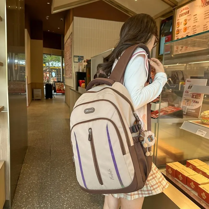 XIANGSU Nylon Backpack Unisex Multicolor-4