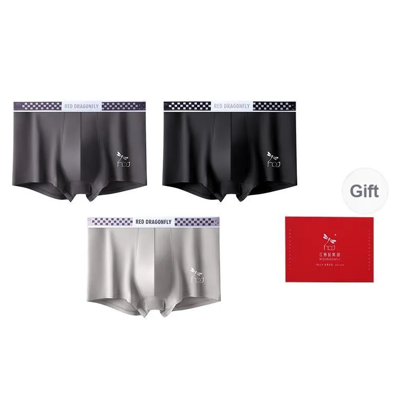 RED DRAGONFLY Cotton Panties Men's 3 Pack Gift Box Set-13