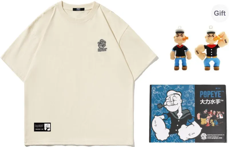 POPEYE T Shirt Summer Unisex Includes Gift Box Sets-7