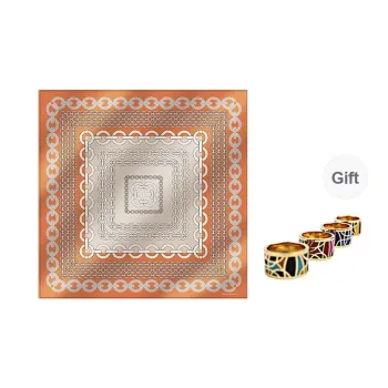 MARJAKURKI Silk Large Scarf Women's