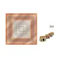 Orange Silk Scarf with Button Box (Random 1 Pc)