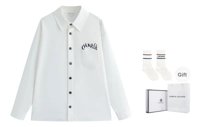 Charlie Luciano Shirt Unisex White-1