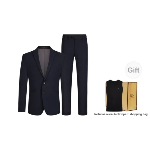 SEVEN Business Suits Men Navy Blue