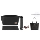 [Three-Piece Set Black Silver]Open Top Liner+Bottom Pad+Shoulder Pads