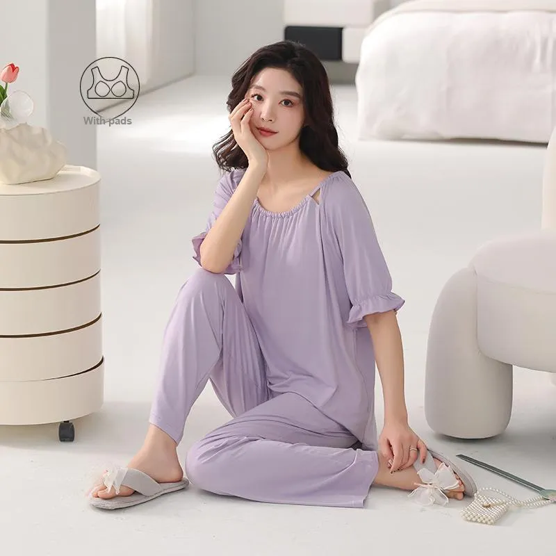 FENTENGCARE Pajama Set Women's Violet-5