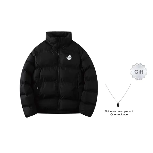 Cost Per Kilo Puffer Jackets Unisex Black Includes Brand Necklaces