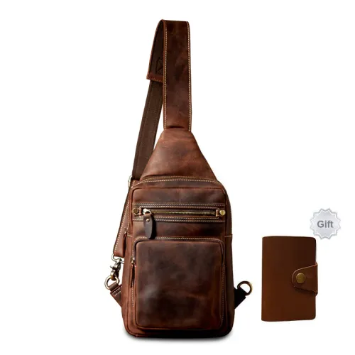 Simple & Nature Sling Bags Dark Brown