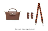 Brown Silver-Tone Buckle 94cm (Top Grain Leather+Canvas)+[No Perforated]Set