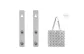 Silver Extension Strap 23cm (1 Pair)