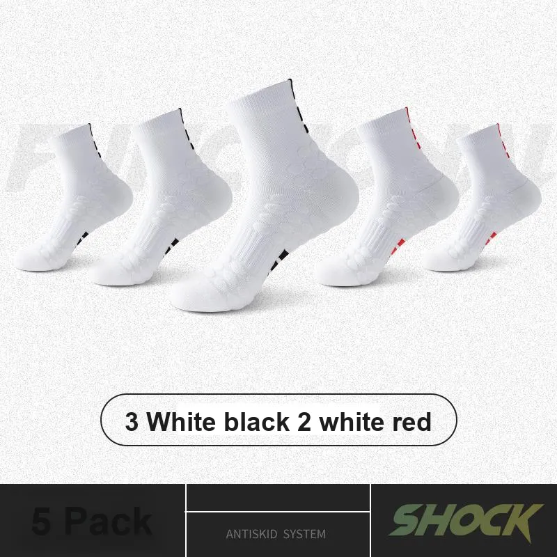 ROBINHOOD Basketball Socks Men's 5 Pack-5