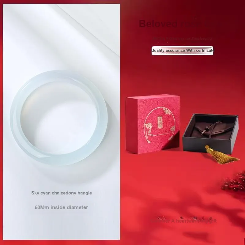MIAOYINGE Chalcedony Bangles Women's-10