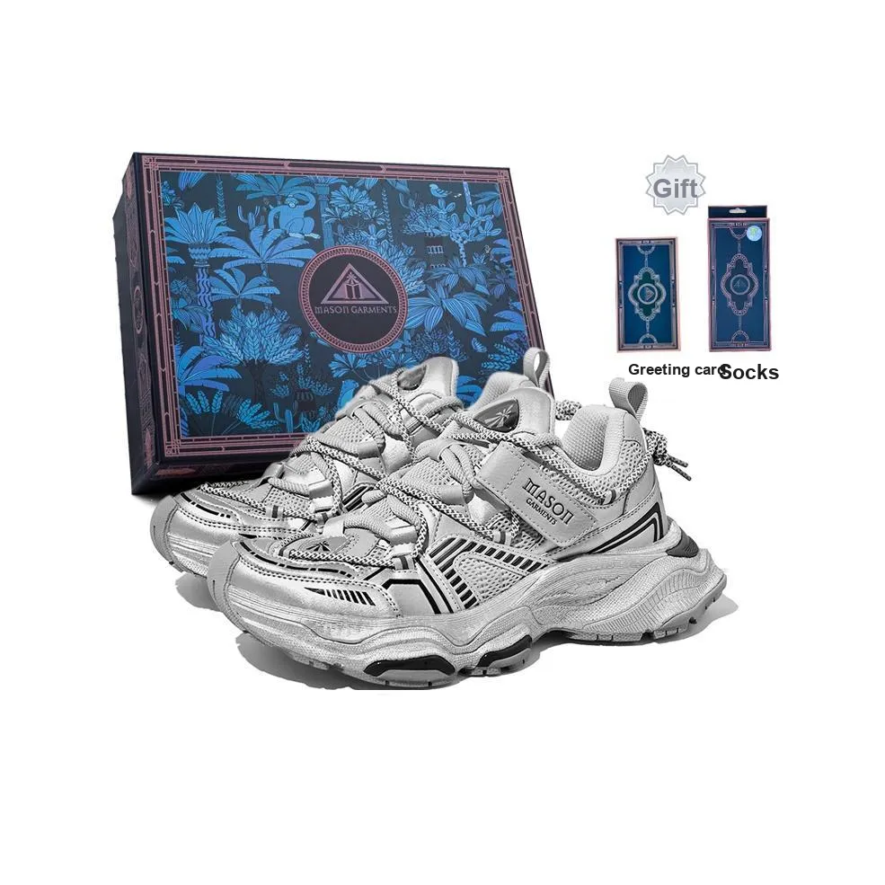 Masongarments Cushioning, Abrasion Resistant, Height Increasing Low top Chunky Sneakers Unisex