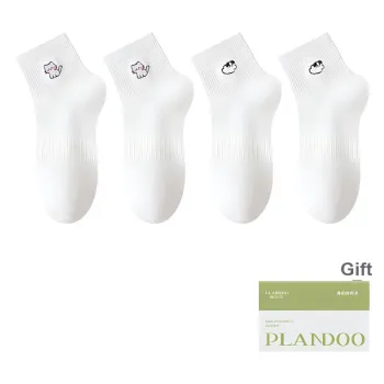 PLANDOO Mid Calf Socks Women's Shopping Bag 4 Pack