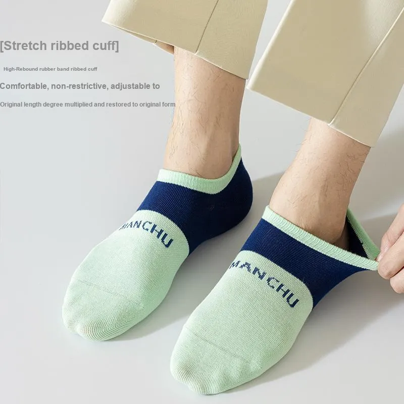 MANCHU Ankle Socks Men's 5 Pack-3