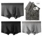 Solid Color 3-Pack Box Included (Dark Heather Gray+Black Heather Gray+Medium Heather Gray)