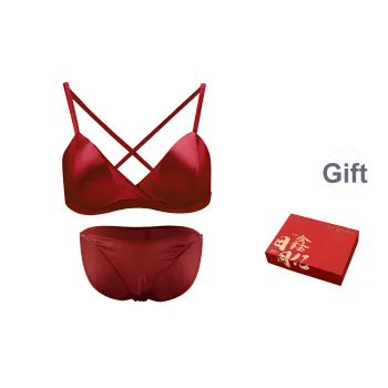 JINSANT Underwear Set Women's Red
