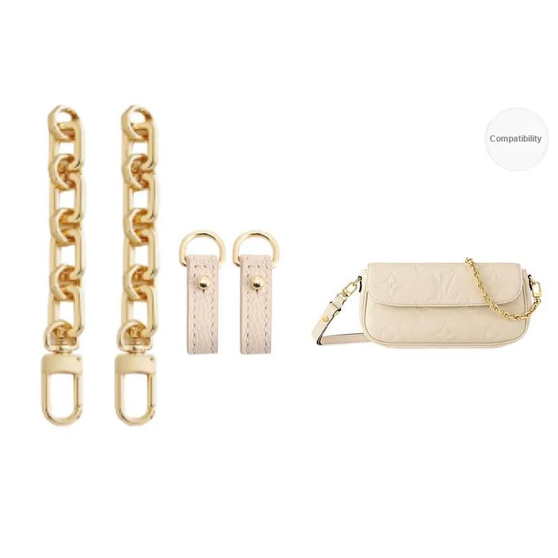 Ingenuity Handmade Metal Bag Strap Women's Gold Tone-21