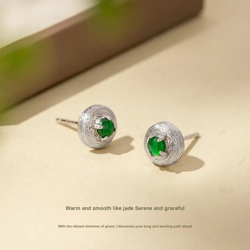QLADY Ice Type Stud Earrings Women's-3
