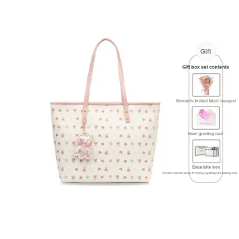 JUST STAR Synthetic Leather Shoulder Bag Women's Pink Blue