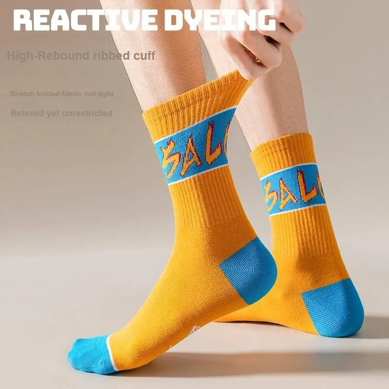 SALOATO Mid Calf Socks Men's 5 Pack-34