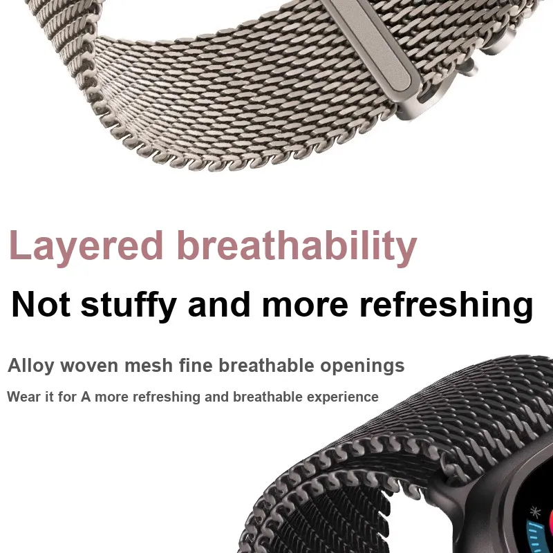 IWabcertoo Apple Compatibility Watch Band Metal-8