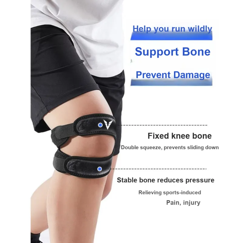 VEIDOORN Running Basketball Patella Bands Fluorescent Gray Black Polyamide-2