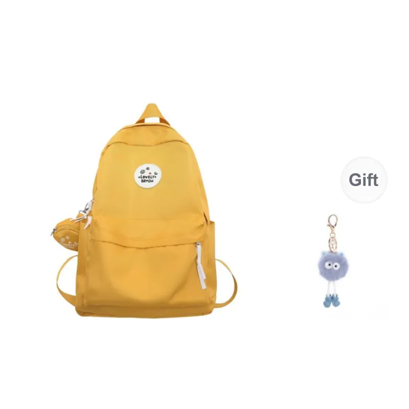 KAMLUI Nylon Backpack Regular Unisex White/Black/Ginger Yellow/Green/Dark Blue/Red-10