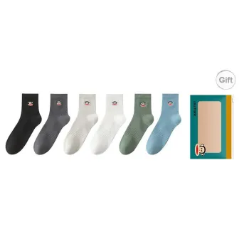 PAUL FRANK Mid Calf Socks Men's Box 6 Pack
