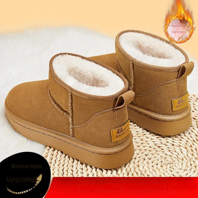 Warrior Warm Height Increasing Short Snow Boots Women's Khaki-4