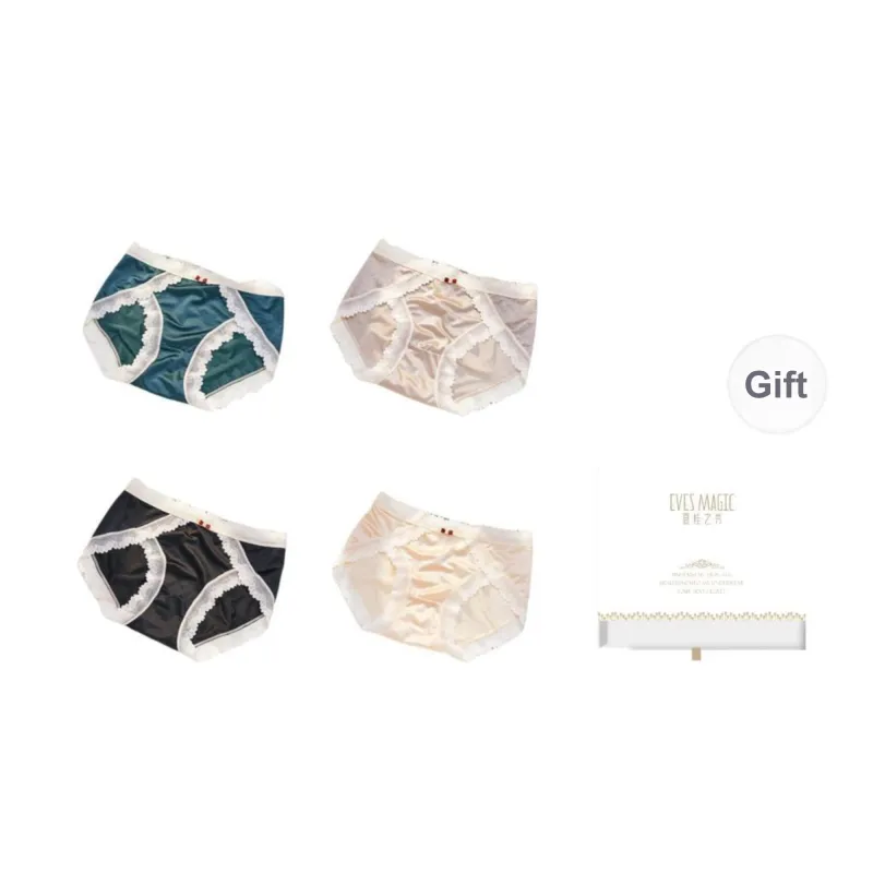 XIA.WA.ZHI.XIU Underpants Women's Shopping Bag 4 Pack-20