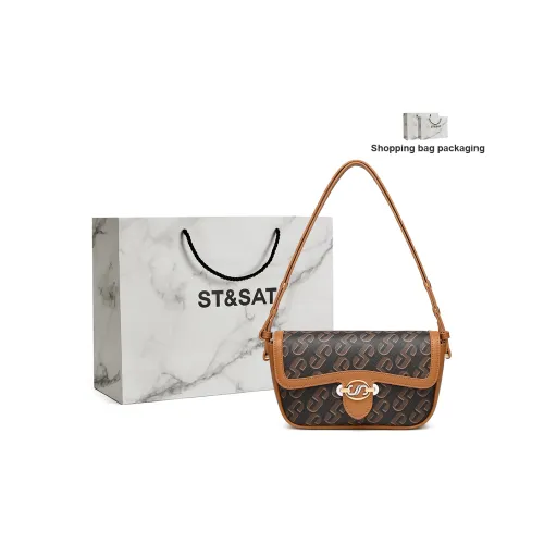 ST SAT ПВХ с синтетической кожей коммутирующая маленькая квадратная сумка сумка через плечо маленькая женская коричневый серый белый