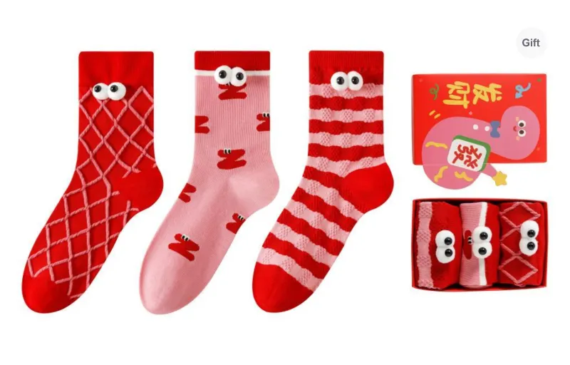 Caramella Mid Calf Socks Women's Box 3 Pack-2