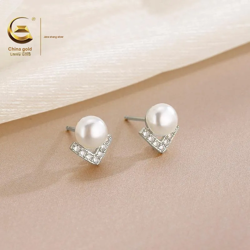 ZSY S925 Pair Of Stud Earrings Women's Box, Girlfriend-2